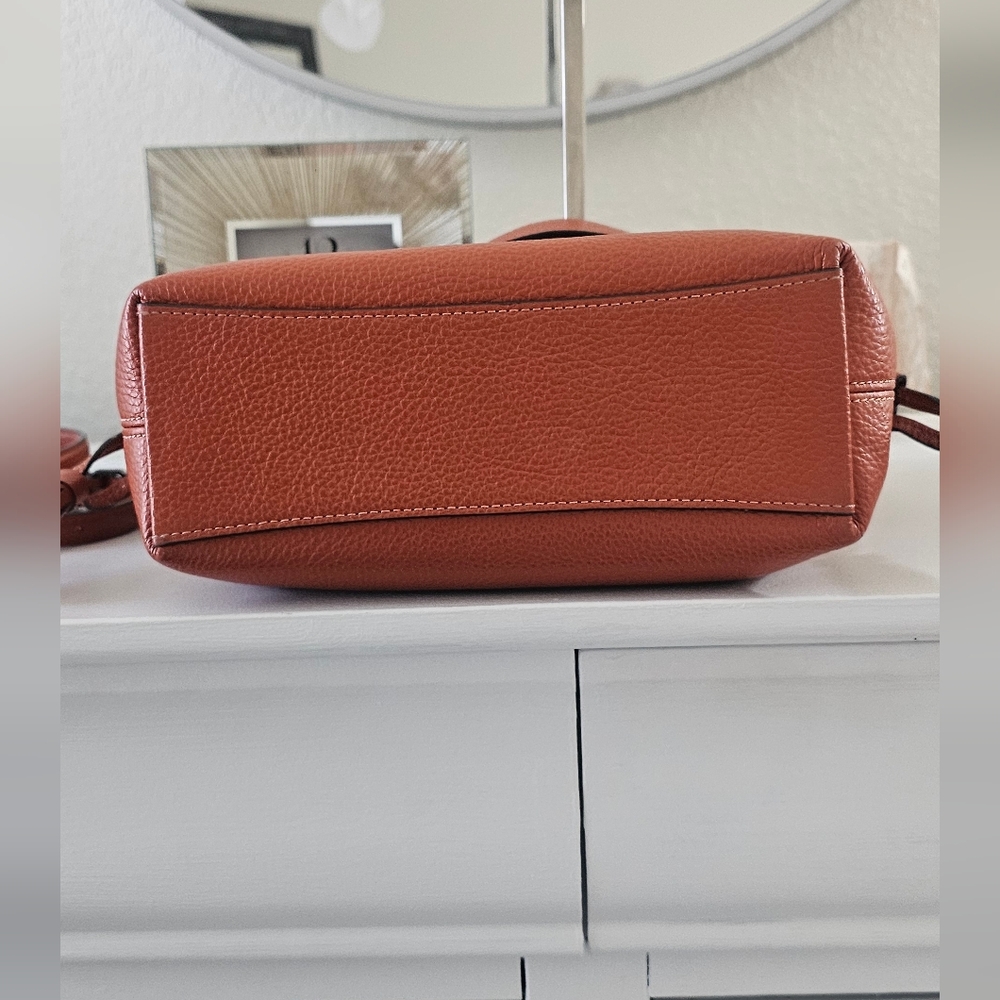 EUC Coach Andy Refined Pebbled Leather Horse & Carriage Crossbody - Picture 7 of 10